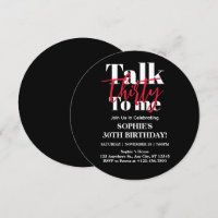 Parle 30 À Moi Cercle De Fête D'anniversaire Moder