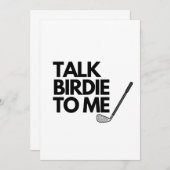 Invitation Parle-moi Birdie (Devant / Derrière)