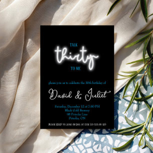 Invitation Parle-moi de mes 30 ans, fête d'anniversaire de 30