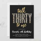 Invitation Parle-moi de tes TRENTE ans ! 30e fête d'anniversa (Devant)