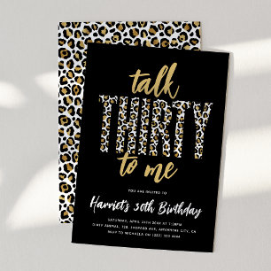 Invitation Parle-moi de tes TRENTE ans ! 30e fête d'anniversa