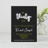 Invitation Parle Trente pour moi, fête du 30e anniversaire (Debout devant)