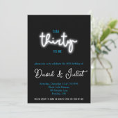 Invitation Parle Trente pour moi, fête du 30e anniversaire (Debout devant)