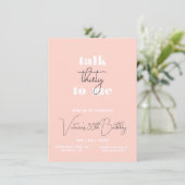 Invitation Parle trente pour moi un anniversaire moderne mini (Debout devant)