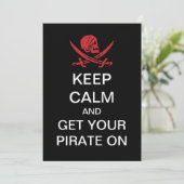 Invitation Parler Comme Une Fête De Pirate (Debout devant)