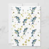 Invitation Parlez à moi Rustic Fisherman's Derby Baby shower (Dos)