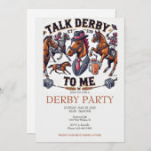 Invitation Parlez Derby à mon parti (Devant / Derrière)