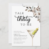 Invitation Parlez Trente à moi 30e fête d'anniversaire (Devant)
