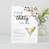 Invitation Parlez Trente à moi 30e fête d'anniversaire (Debout devant)