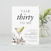 Invitation Parlez Trente à moi 30e fête d'anniversaire (Debout devant)
