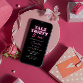 Invitation Parlez TRENTE À Moi 30e fête d'anniversaire Neon P