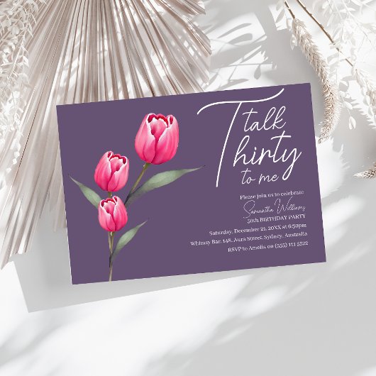 Invitation Parlez trente à moi Black 30e anniversaire invitat
