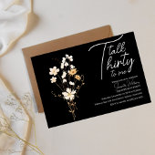 Invitation Parlez trente à moi Black 30e anniversaire invitat