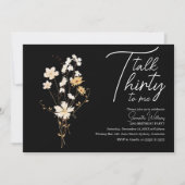 Invitation Parlez trente à moi Black 30e anniversaire invitat (Devant)