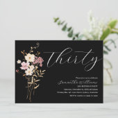 Invitation Parlez trente à moi Black 30e anniversaire invitat (Debout devant)