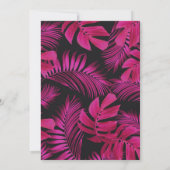 Invitation Parlez trente à moi Neon Pink Tropical 30e anniver (Dos)