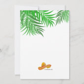 Invitation Parlons d'une Fête (Dos)