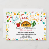 Invitation Parlons Taco d'une Fête de Bébé Fiesta (Devant)