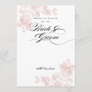 Invitation Paroles de sagesse pour la mariée   Enterrement de