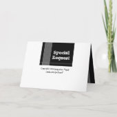 Invitation Parrain Demande de Témoin - Design monotone Edgy (Dos)