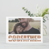 Invitation Parrain personnalisé deviendras-tu (Debout devant)