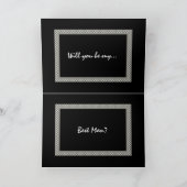 Invitation PARRAIN - Soyez Mon Garçon d'Honneur - Damier (Intérieur)