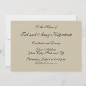 Invitation Parrot Jaune Tropical Antique Fleur (Dos)