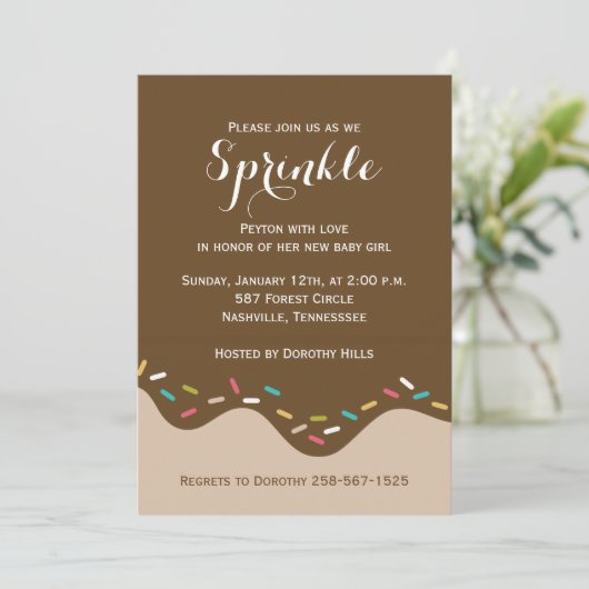 Invitation Parsemé d'amour (Debout devant)