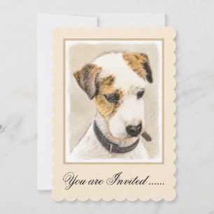 Invitation Parson Jack Russell Terrier Peinture - Chien Art