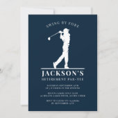 Invitation Part retraite de la Marine Blue Golf (Devant)