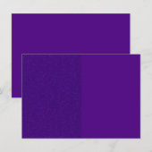 Invitation partagée violet personnalisée (Devant / Derrière)