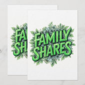 Invitation Partages de famille (Devant / Derrière)