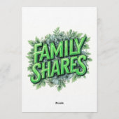 Invitation Partages de famille (Dos)