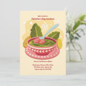 Invitation Partagez le déjeuner d'amour (Debout devant)