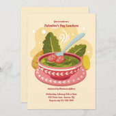 Invitation Partagez le déjeuner d'amour (Devant / Derrière)