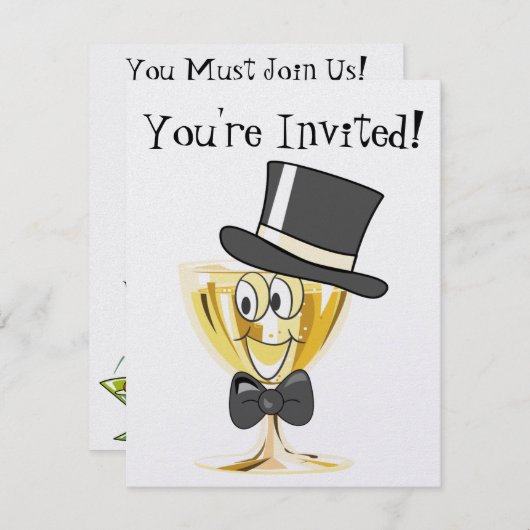 Invitation Parti (Devant / Derrière)