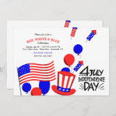 Invitation Parti 4 juillet (Devant / Derrière)