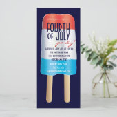 Invitation Parti 4 juillet Bombpop Rouge Bleu Bleu (Debout devant)