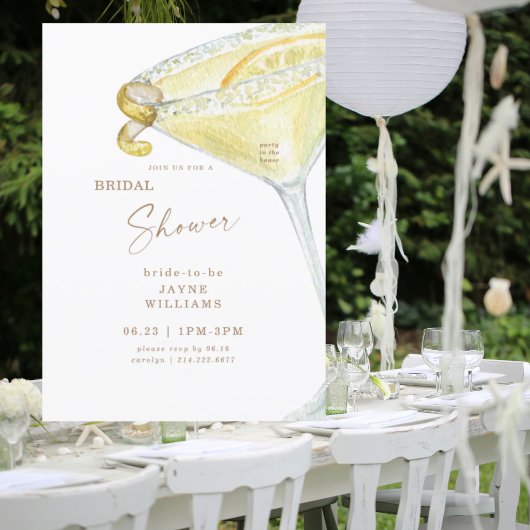 Invitation Parti à la Chambre Fête des mariées Limoncello