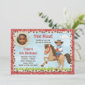 Invitation Parti Anniversaire de enfant africain-américain du (Debout devant)