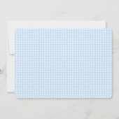 Invitation Parti Anniversaire de enfant Blue & Ivory Cute Lla (Dos)