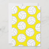 Invitation Parti Anniversaire de enfant de volley-ball sporti (Dos)