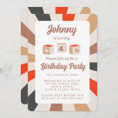 Invitation Parti Anniversaire de enfant du Texas (Devant / Derrière)