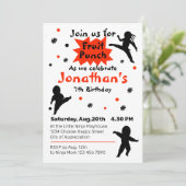 Invitation Parti Anniversaire de enfant guerrier de Cute Ninj (Debout devant)