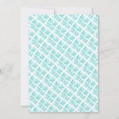 Invitation Parti Anniversaire de enfant Llama & Balloons (Dos)