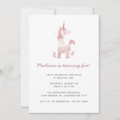 Invitation Parti Anniversaire de enfant Pois moderne de Unico (Devant)