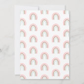 Invitation Parti Anniversaire de enfant Rainbow moderne (Dos)