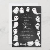 Invitation Parti anniversaire de enfant Spooktacular (Devant)