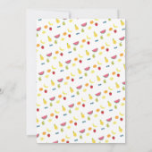 Invitation Parti Anniversaire de enfant Tutti "Two-tti" Frutt (Dos)