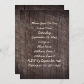 Invitation Parti Barnboard vieilli (Devant / Derrière)